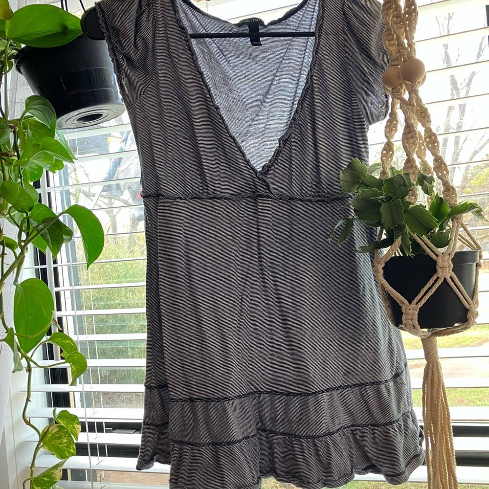 FANG Navy Striped Top